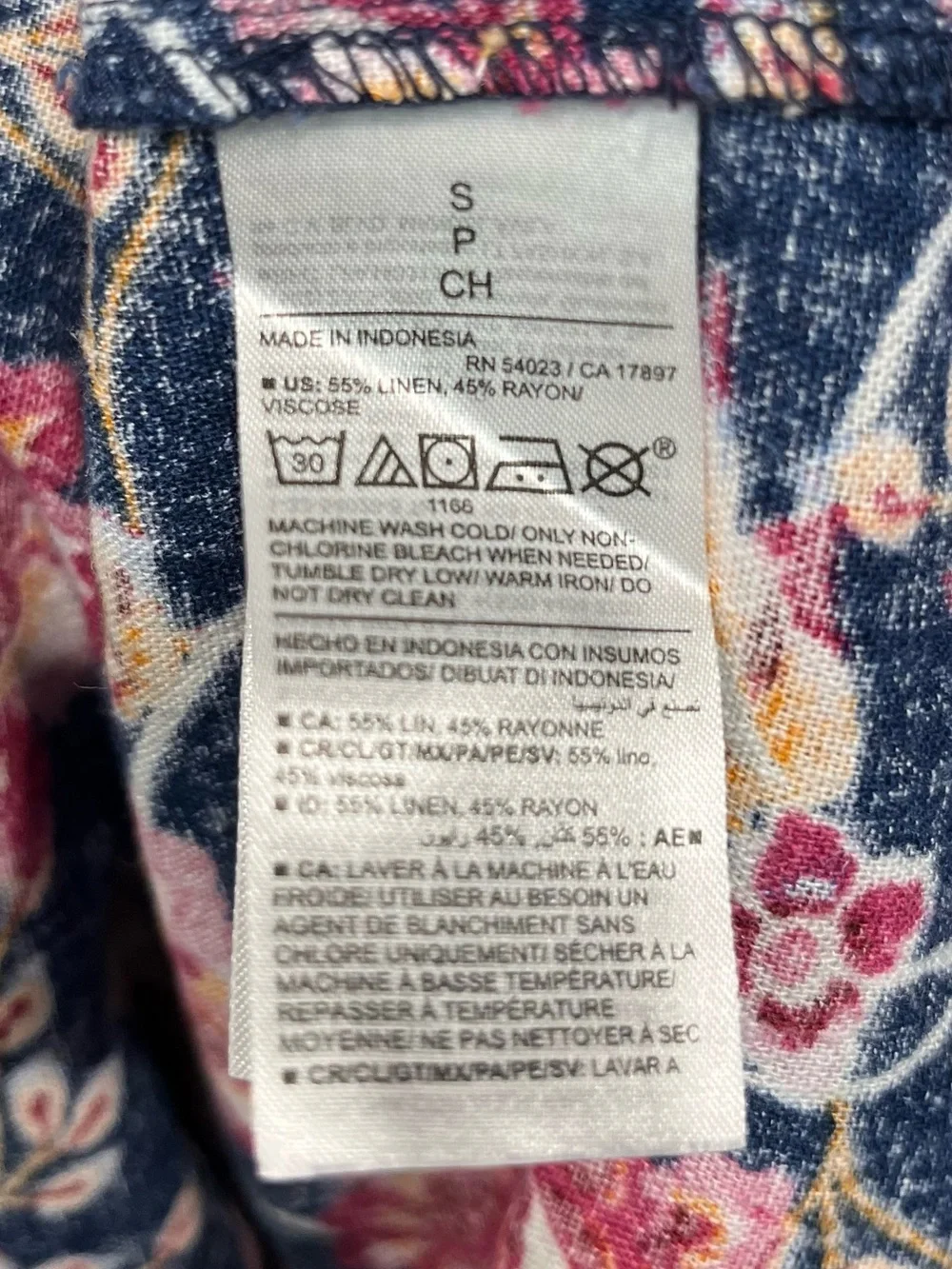 Old Navy waist-defined linen blend dress size small - Picture 6 of 9